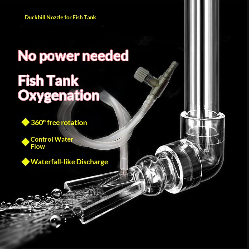 Marine Aquarium Return Pump - Acrylic Fish Tank Duckbill Nozzle Adjustable