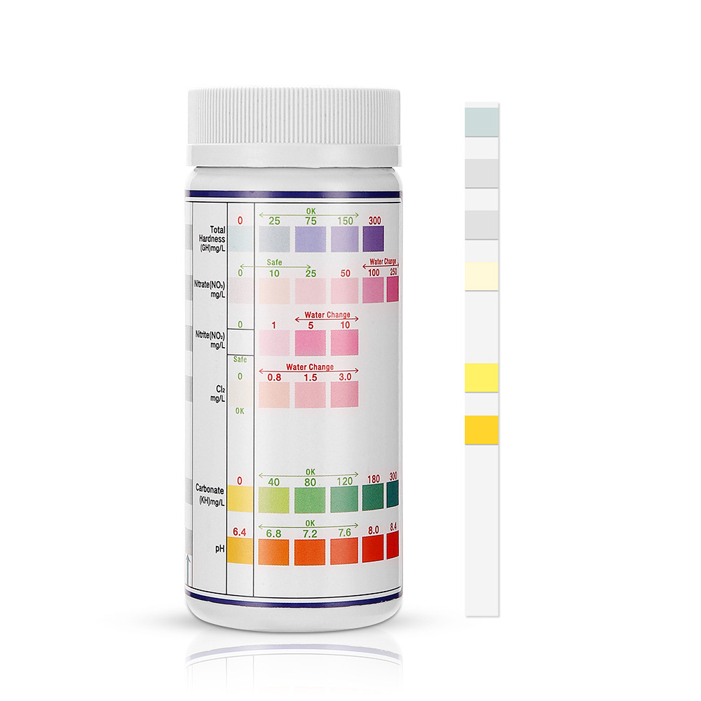 Marine Aquarium Test Kit - 6-In-1 Water Quality Test Strips Fish