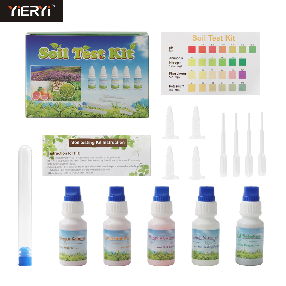 Marine Aquarium Test Kit - Yieryi 4-in-1 Soil Test Kit for