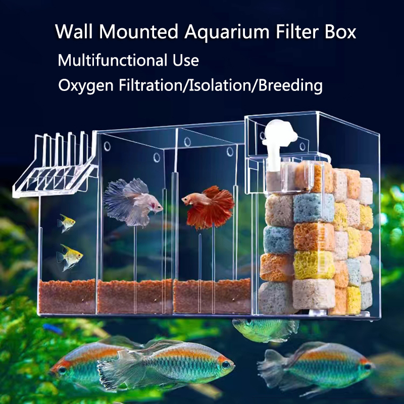 Marine Aquarium Overflow Box - 4 in 1 Fish Tank External
