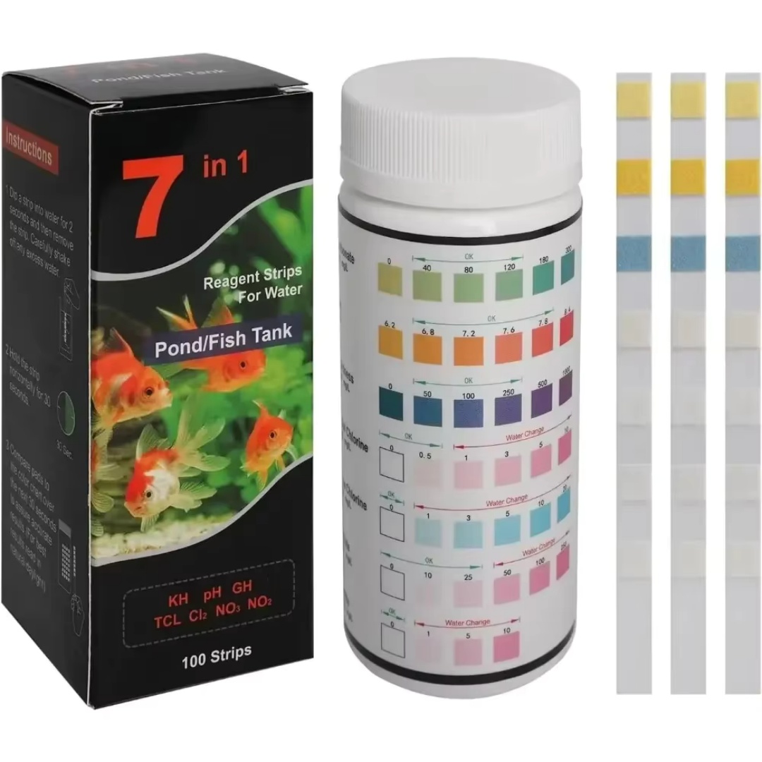 Marine Aquarium Test Kit - 7-in-1 Aquarium Freshwater pH Test Strips