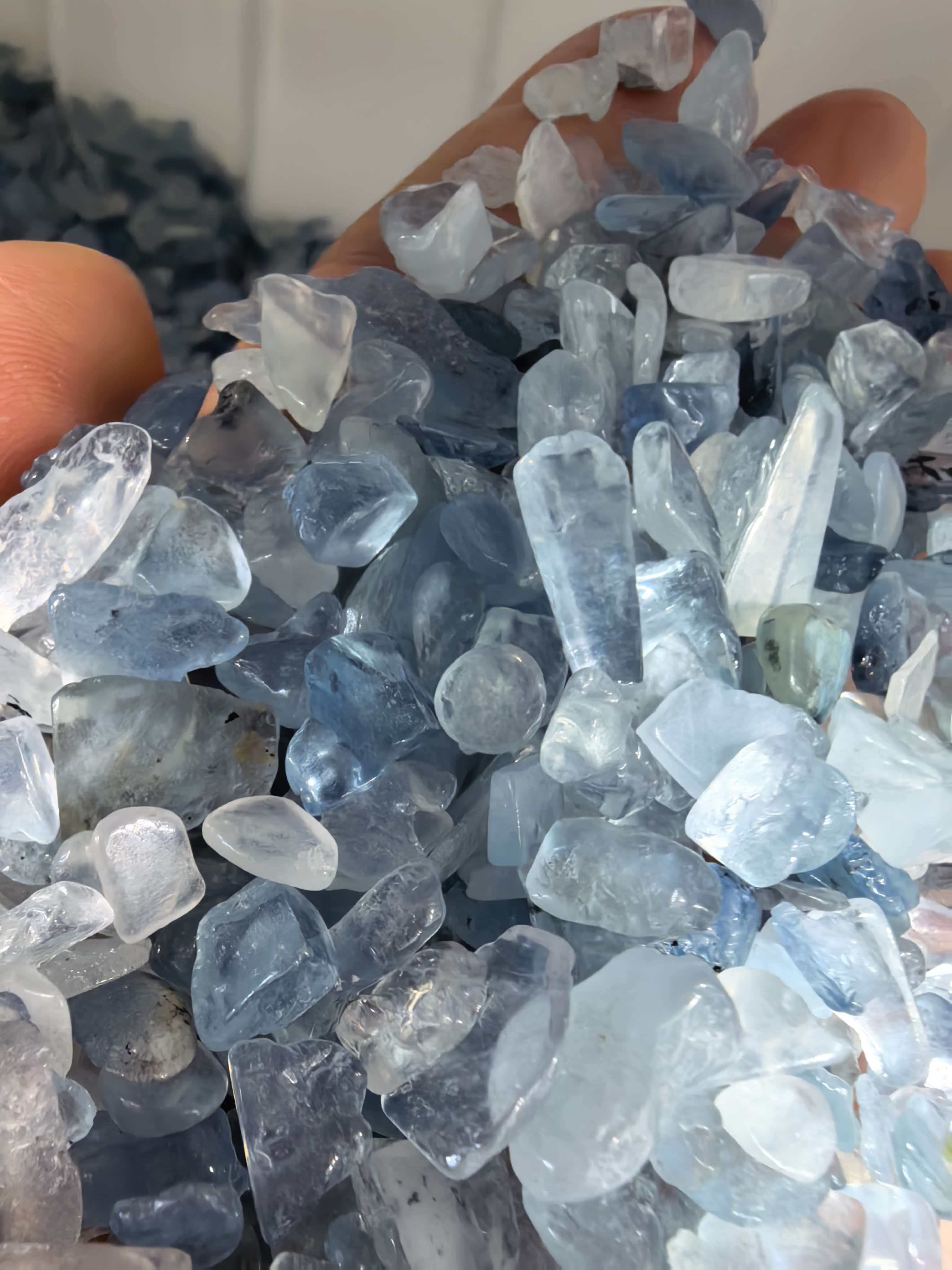 5-7mm Natural Gemstone Aquamar - Aqua Marine Tank 评论和价格