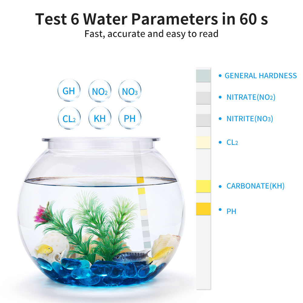 6-In-1 Water Quality Test Stri - Marine Aquarium Test Kit 评论和价格