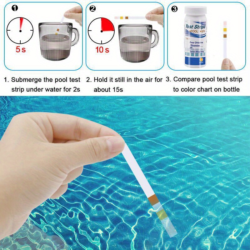 Chlorine PH Test Strips SPA Sw - Marine Aquarium Test Kit 评论和价格