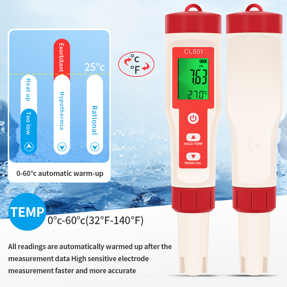 PH/CL2/H2/ORP/Temperature Mete - Marine Aquarium Test Kit 评论和价格