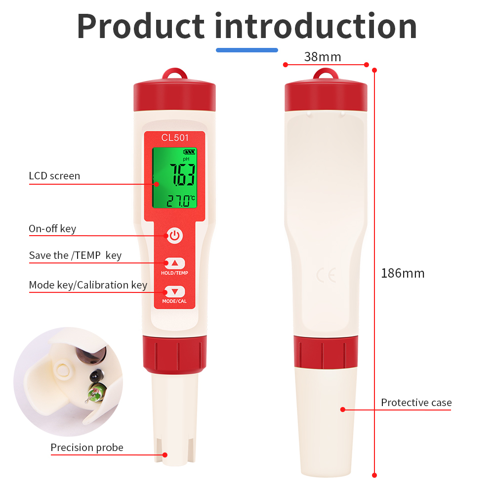 PH/CL2/H2/ORP/Temperature Mete - Marine Aquarium Test Kit 评论和价格