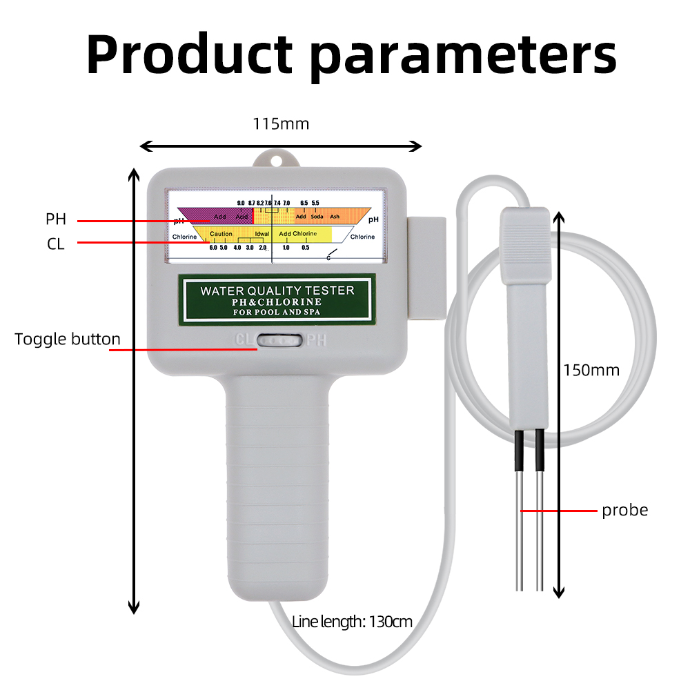 2 in 1 PH Chlorine Meter Teste - Marine Aquarium Test Kit 评论和价格