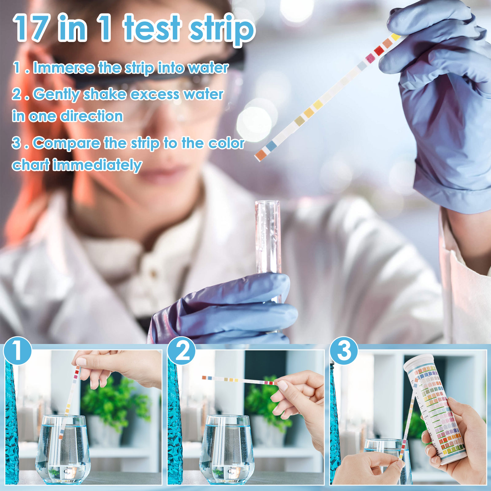 5-17 in 1 Aquarium Test Strips - Marine Aquarium Test Kit 评论和价格