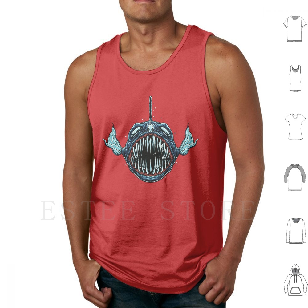 Angler Tank Tops Vest Sleevele - Aqua Marine Tank 评论和价格