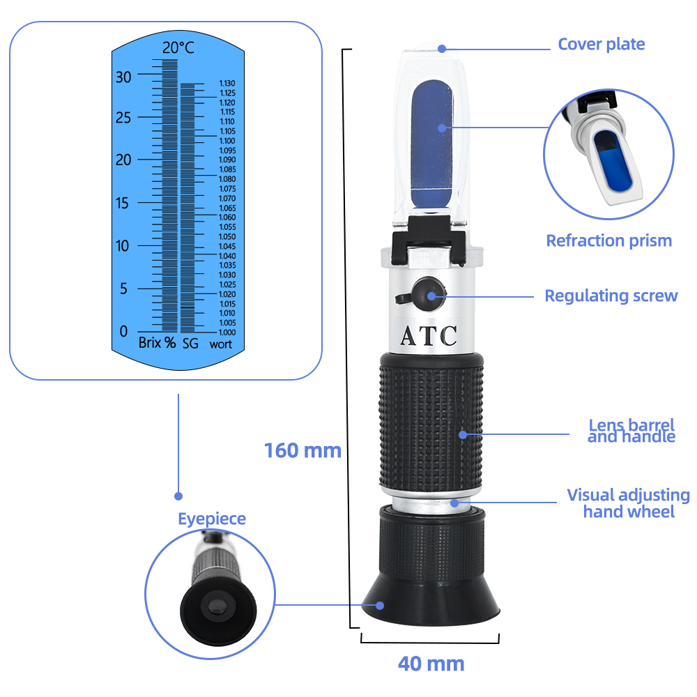 Retail Box Refractometer Beer  - Marine Aquarium Refractometer 评论和价格
