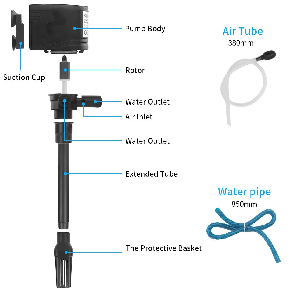 Aquarium 3 in 1 pump Water cir - Marine Aquarium Overflow Box 评论和价格