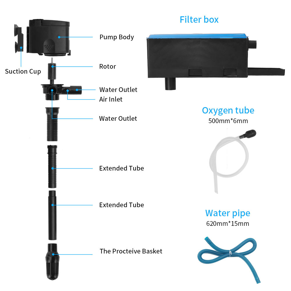 3in1 Top Filter Aquarium Subme - Marine Aquarium Overflow Box 评论和价格