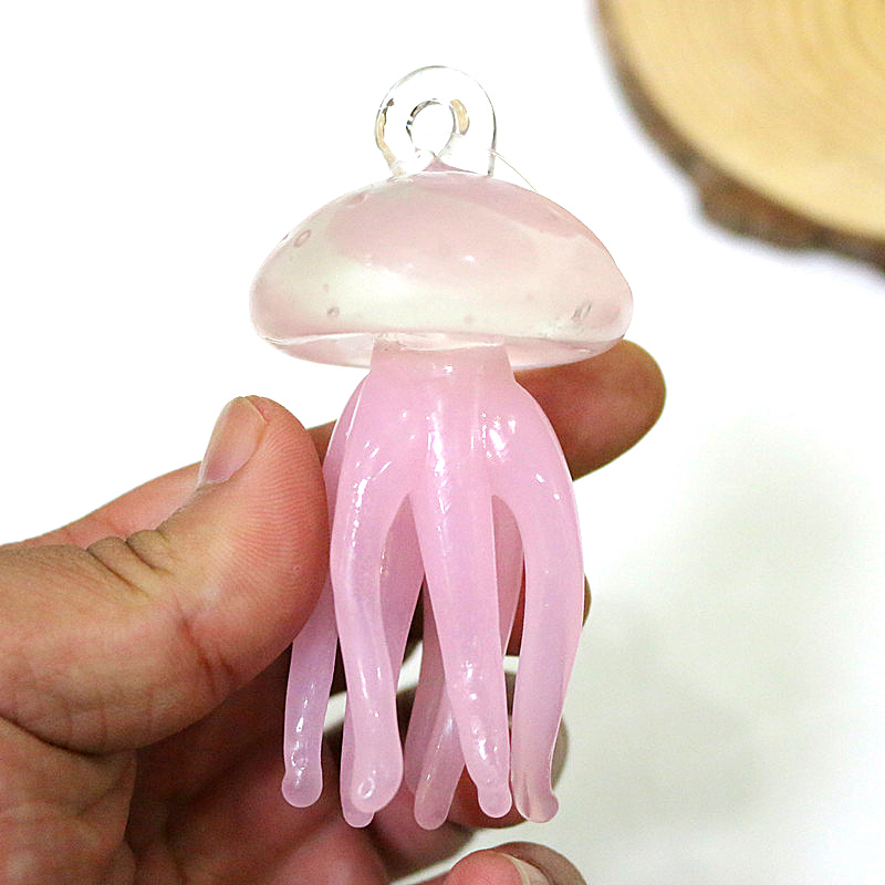 Pink Jellyfish Glass Pendant C - Marine Aquarium & Regional Centre Reviews 评论和价格