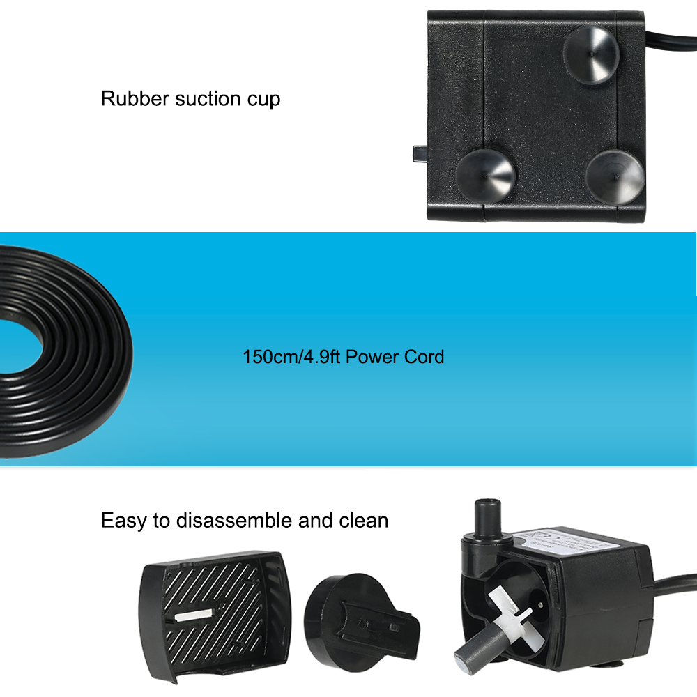 180L/H 2.5W Submersible Water  - Marine Aquarium Return Pump 评论和价格