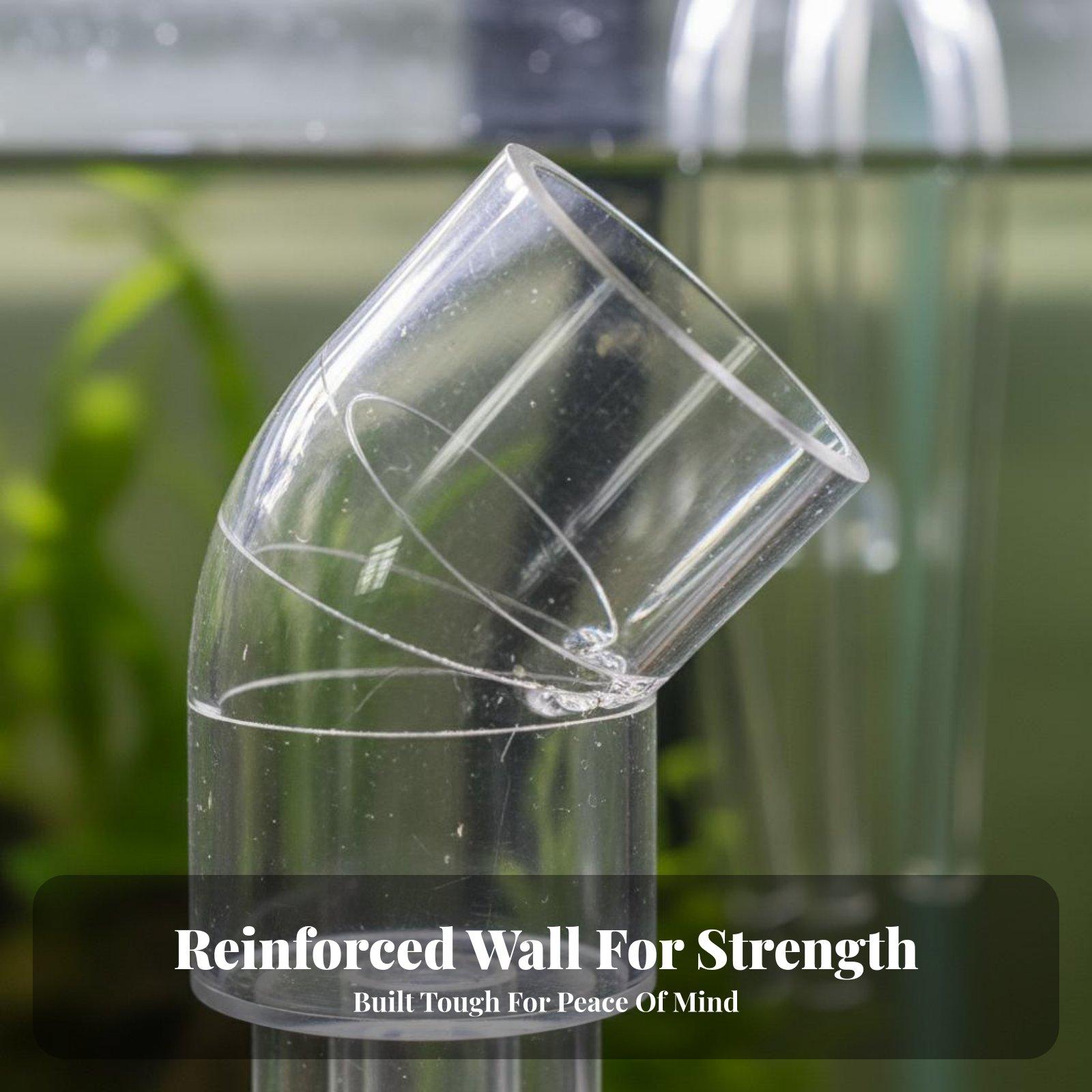 Transparent Aquarium Elbow Pip - Aquarium & Marine Science Center 评论和价格