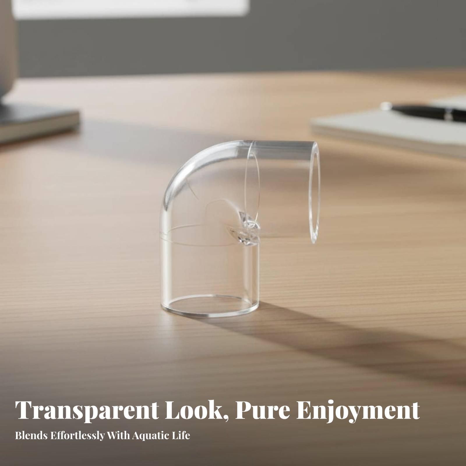 Transparent Aquarium Elbow Pip - Aquarium & Marine Science Center 评论和价格