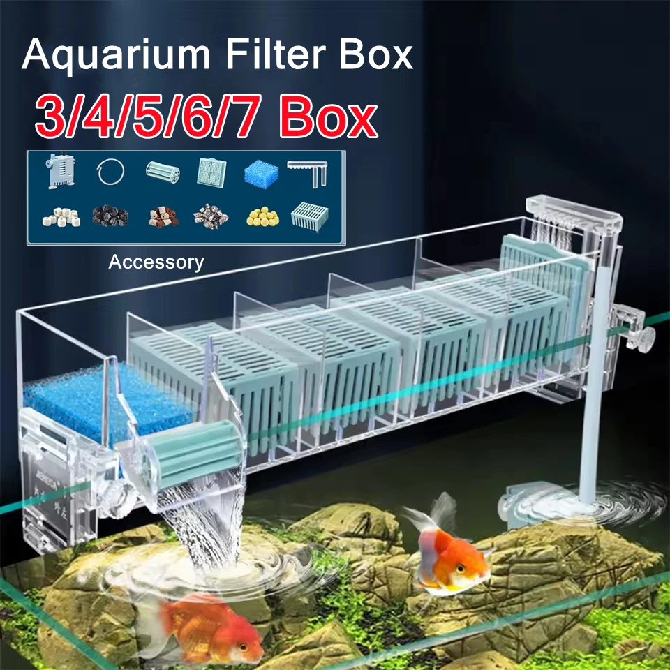 220V Aquarium Wall-Mounted Wat - Marine Aquarium Overflow Box 评论和价格