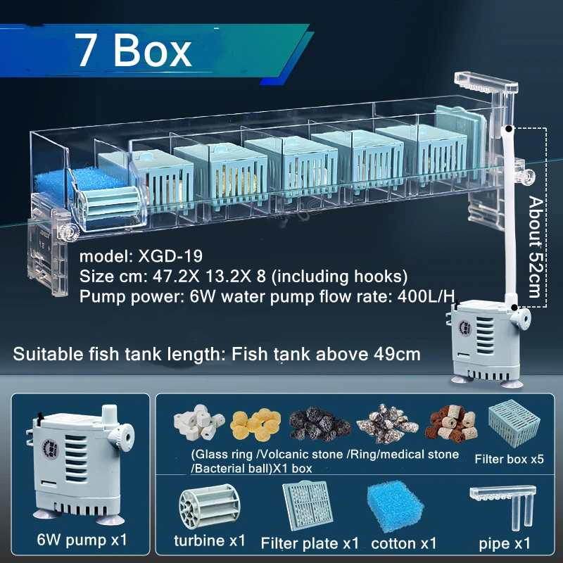 220V Aquarium Wall-Mounted Wat - Marine Aquarium Overflow Box 评论和价格